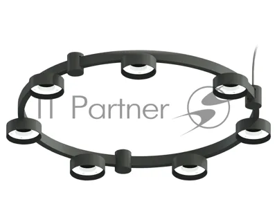 Корпус светильника C9238/7 SBK черный песок D635*70.5mm GX53/7