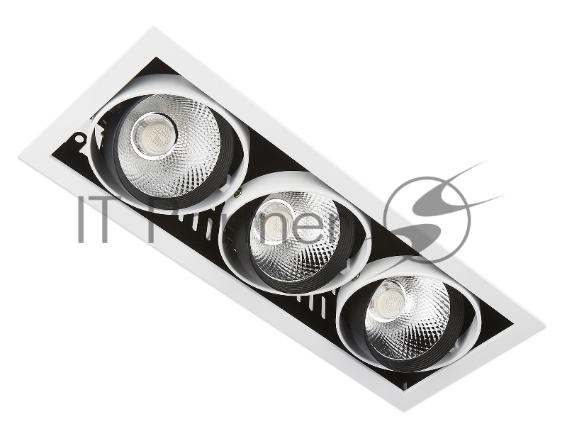 Корпус светильника T813 BK/CH 3*12W 4200K