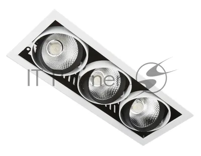 Корпус светильника T813 BK/CH 3*12W 4200K