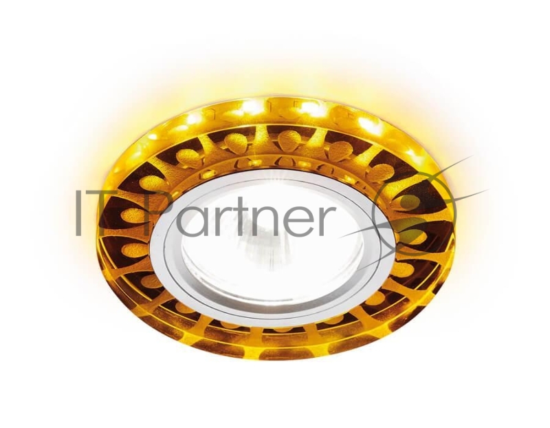Корпус светильника S219 WH/CH/YL матовый/хром/MR16+3W(LED YELLOW)