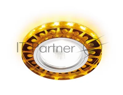Корпус светильника S219 WH/CH/YL матовый/хром/MR16+3W(LED YELLOW)