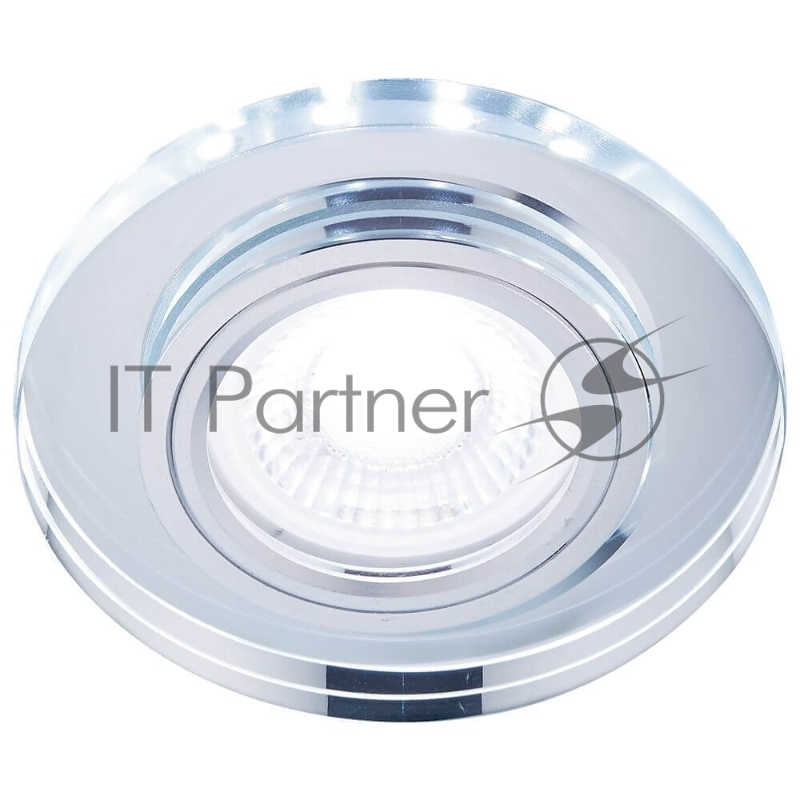 Корпус светильника S214 CL хром/прозрачный /MR16+3W(LED COLD)