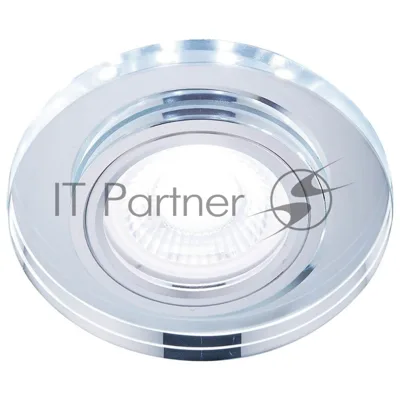 Корпус светильника S214 CL хром/прозрачный /MR16+3W(LED COLD)