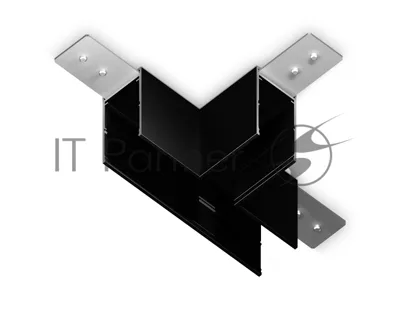 GL1036 BK черный коннектор T-образный для накладного шинопровода Magnetic 220V 105*75*52