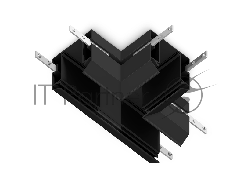 GL1044 BK черный коннектор Т-образный для корпуса в натяжной потолок Magnetic 220V 140*100*61