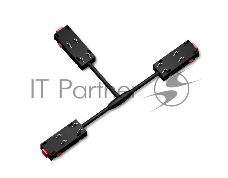 GL1114 BK черный коннектор питания T-образный для шинопровода Magnetic 220V 250*150*18