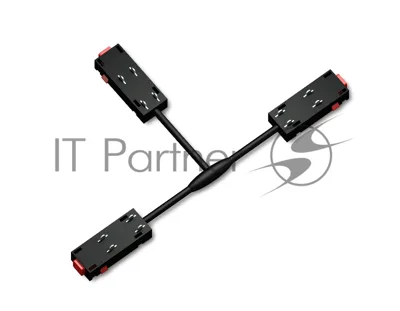 GL1114 BK черный коннектор питания T-образный для шинопровода Magnetic 220V 250*150*18