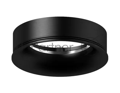 Насадка для корпуса светильника N7011 PBK черный полированный D70*H20mm Out2mm MR16