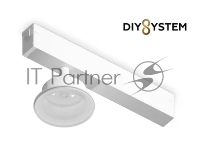 Крепеж трековый для корпуса DIY D85mm 232*83*105 WH белый