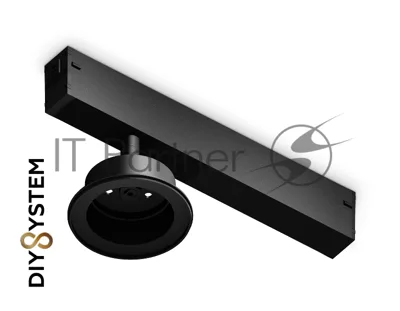 Крепеж трековый для корпуса DIY D85mm 232*83*105 BK черный