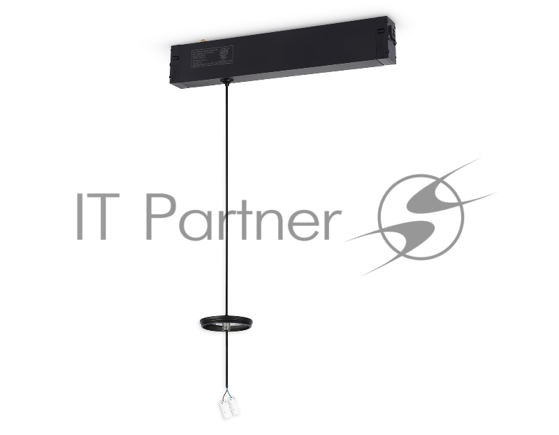 Крепеж трековый подвесной для корпуса DIY D60mm 240*42*25 H1500 BK черный
