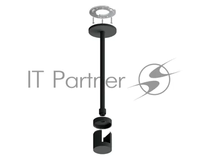 Крепеж накладной A9227 BK черный D20*200mm