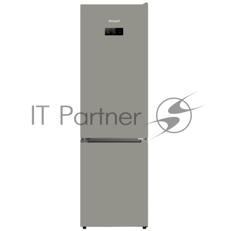 Холодильник Weissgauff WRK 2010 Full NoFrost Inverter Dark серый двухкамерный 293/129л морозилка снизу, No Frost