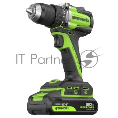 Дрель-шуруповерт Greenworks DD560 аккум. патрон:быстрозажимной (3708407CUA)