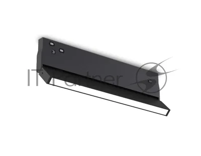 Трековый светильник GL2350 BK черный IP20 10W 3CCT 3000/4200/6400K 48V 200*10*73