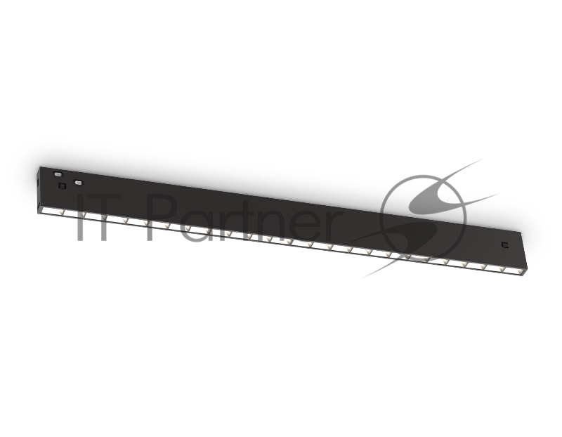 Трековый светильник GL2340 BK черный IP20 20W 3CCT 3000-6400K 48V 400*10*37