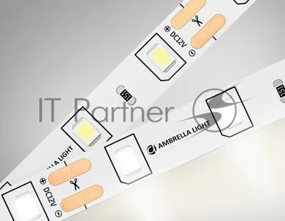 Светодиодная лента GS1002 2835 60Led/ 4.8W m/ 12V IP20 4500K/ 5000*8*1.2mm (2 конт.)