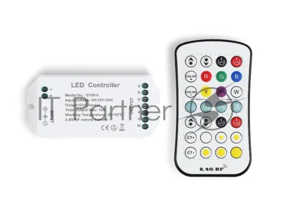 Контроллер GS11501 RGB+CCT 12A 12V 144W/ 24V 288W (ПДУ Радио 2.4G CR2025)