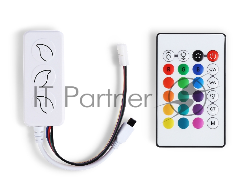 Контроллер GS11601 WIFI Tuya RGB+CCC 10A 12V 120W/ 24V 240W (ПДУ ИК CR2025)