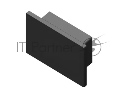 Заглушка для профиля GP8370 BK черный 15.7*12