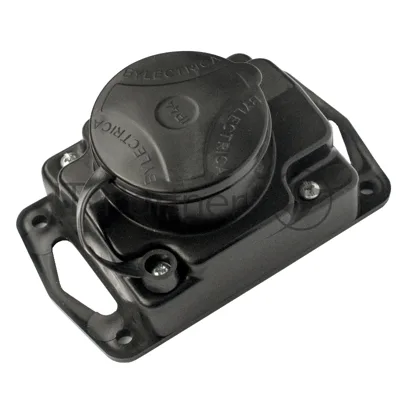 Розетка Bylectrica Роз. 1-местн. каучук с земл. 16А 250В IP44 (Р16-413)