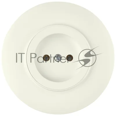 Розетка Bylectrica Роз. 1-местн. СУ без с земл. (Ø92 мм) серия ПРОВАНС круг, (РС16-0401 бежевый)