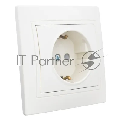 Розетка 2П+З с защ. шт. скрытой установки 16А 250В IP20,слоновая кость (керамика) "Дельта" General