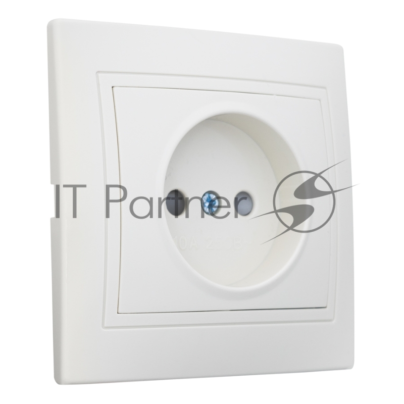 Розетка 2П с защ. шт. скрытой установки 16А 250В IP20,слоновая кость (керамика) "Дельта" General