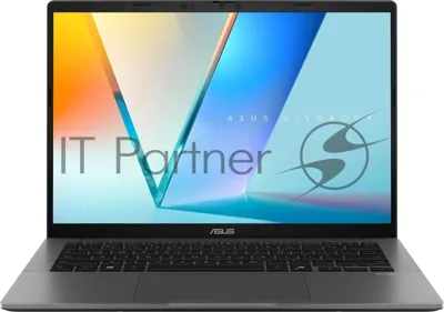Ноутбук ASUS Vivobook S14 OLED M3407HA/14"/OLED/AMD Ryzen 7 260/16GB/512GB SSD/AMD Radeon Graphics/Windows 11 Pro/серый/1.4kg