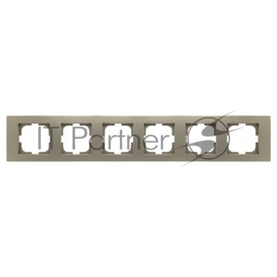 Ovivo Рамка 6-местн. ГРАНО (GRANO), антрацит, 400-130000-251