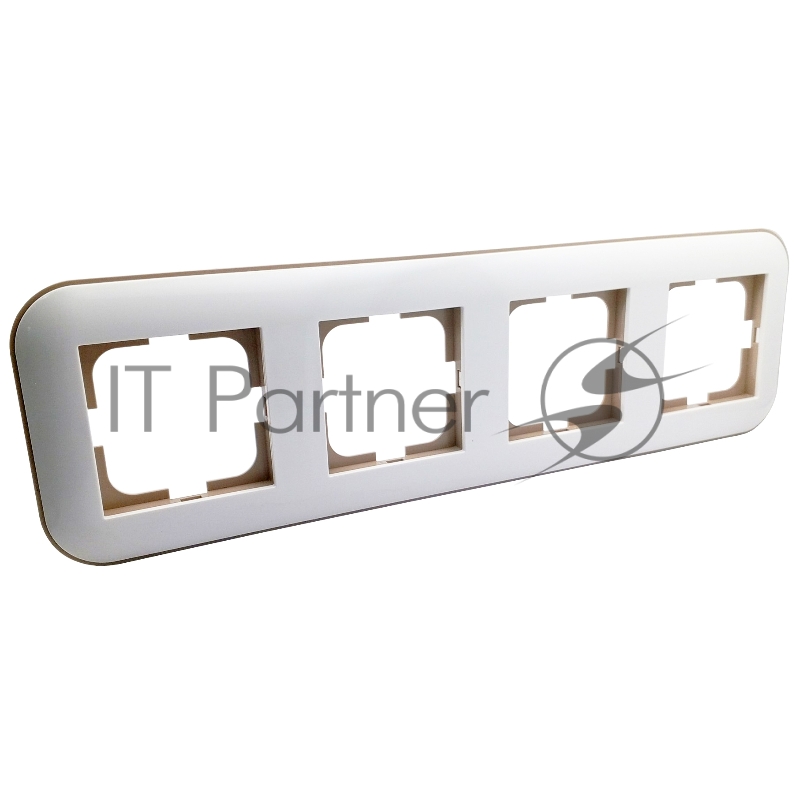 Ovivo Рамка 4-местн. ЛОФТ (LOFT), белый/крафт, 404-010006-228