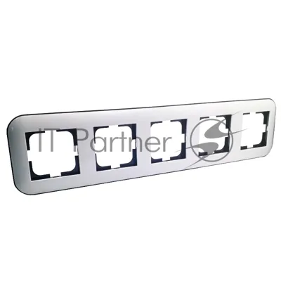 Ovivo Рамка 5-местн. ЛОФТ (LOFT), белый/черный, 404-010008-250