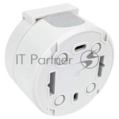 Ovivo Розетка с/з с крышкой, IP54, ОУ, ИксВан (xONE), белый, 406-010000-249