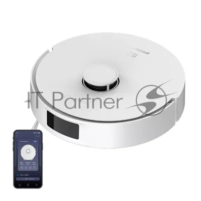 Робот-пылесос Polaris IQ Home PVCR 4750 белый, 5000 мAч Li-ion, уборка сухая/влажная, пылесборник контейнер 0,22 л