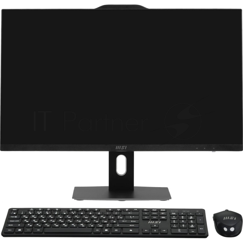 Моноблок/ MSI PRO AP272P 14M-1097XRU 27"(1920x1080 IPS)/Intel Core i3 14100(3.5Ghz)/16384Mb/512PCISSDGb/noDVD/Int:Intel UHD Graphics 730/Cam/BT/WiFi/-/war 1y/4.63kg/Black/noOS + Wireless KB+M