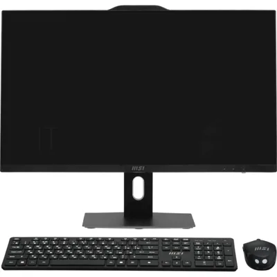 Моноблок/ MSI PRO AP272P 14M-1097XRU 27"(1920x1080 IPS)/Intel Core i3 14100(3.5Ghz)/16384Mb/512PCISSDGb/noDVD/Int:Intel UHD Graphics 730/Cam/BT/WiFi/-/war 1y/4.63kg/Black/noOS + Wireless KB+M