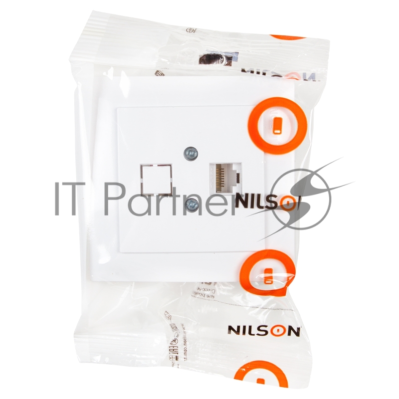 Nilson Роз. компьютерная 1-местн. СУ, (RJ45 CAT5), ТУРАН (TOURAN), белый (24111044)