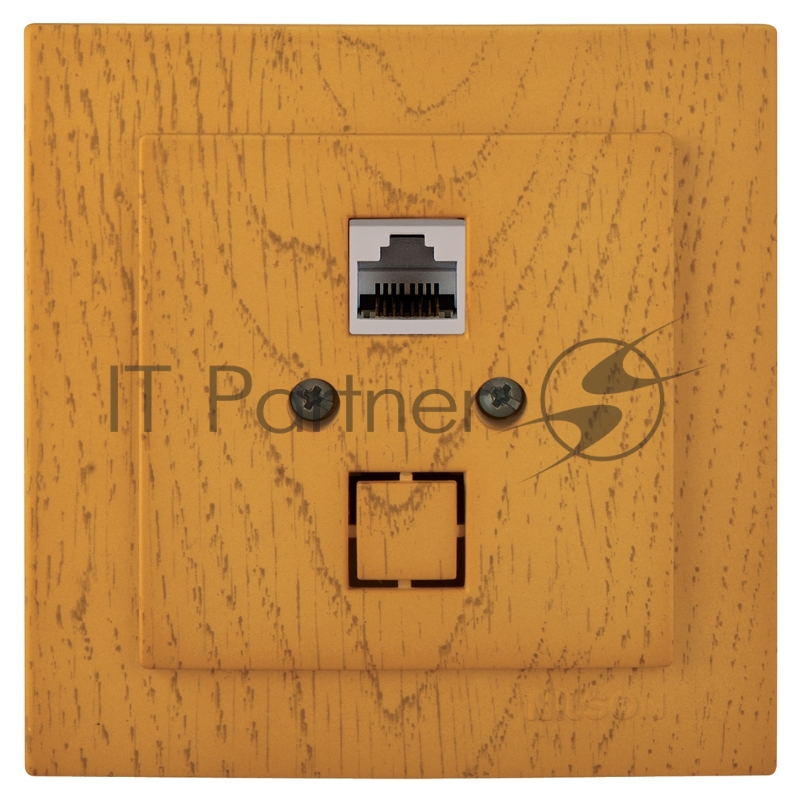 Nilson Роз. компьютерная 1-местн. СУ, (RJ45 CAT5), ТУРАН ДЕРЕВО (TOURAN WOOD), дуб (24251044)