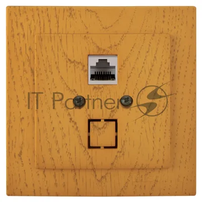 Nilson Роз. компьютерная 1-местн. СУ, (RJ45 CAT5), ТУРАН ДЕРЕВО (TOURAN WOOD), дуб (24251044)