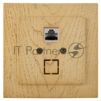 Nilson Роз. компьютерная 1-местн. СУ, (RJ45 CAT5), ТУРАН ДЕРЕВО (TOURAN WOOD), клён (24281044)