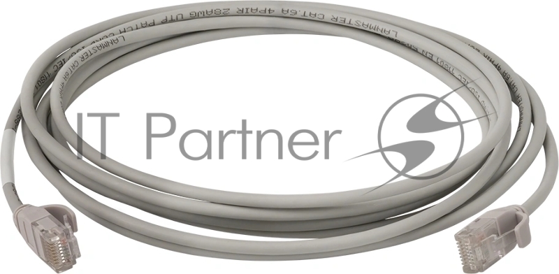 Патч-корд Lanmaster LAN-PC45/28-U6A-1.5-GY UTP RJ-45 вил. кат.6A 1.5м серый LSZH