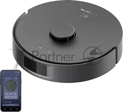 Робот-пылесос Polaris IQ Home PVCR 4750 черный, 5000 мAч Li-ion, уборка сухая/влажная, пылесборник контейнер 0,22 л