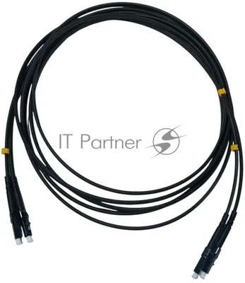 Патч-корд Cabeus FOP-50-LC-LC-3M-BK 2x50/125 OM3 LC дуплекс-LC дуплекс 3м LSZH черный