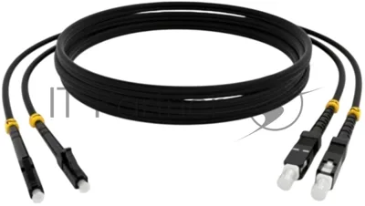 Патч-корд Cabeus FOP(D)-9-LC-SC-10M-BK 2x9/125 OS2 LC дуплекс-CS дуплекс 10м LSZH черный