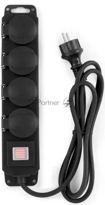 Сетевой фильтр Buro 400MDP-10-B 10м (4 розетки) черный (коробка)