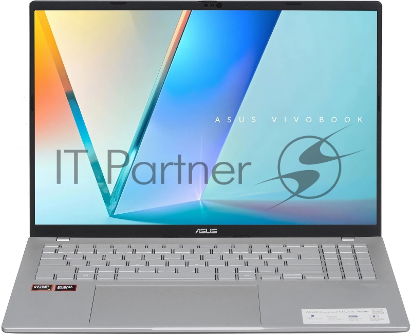 Ноутбук ASUS Vivobook S16 M3607HA/16"/IPS/AMD Ryzen 7 260/16GB/512GB SSD/AMD Radeon 780M/Без ОС/серебристый/1.7kg