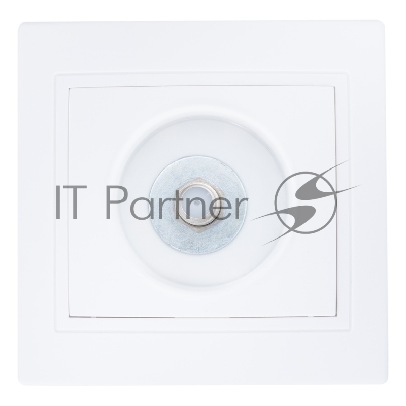 Розетка телевизионная типа F (SAT) IP20, белая "Дельта" General