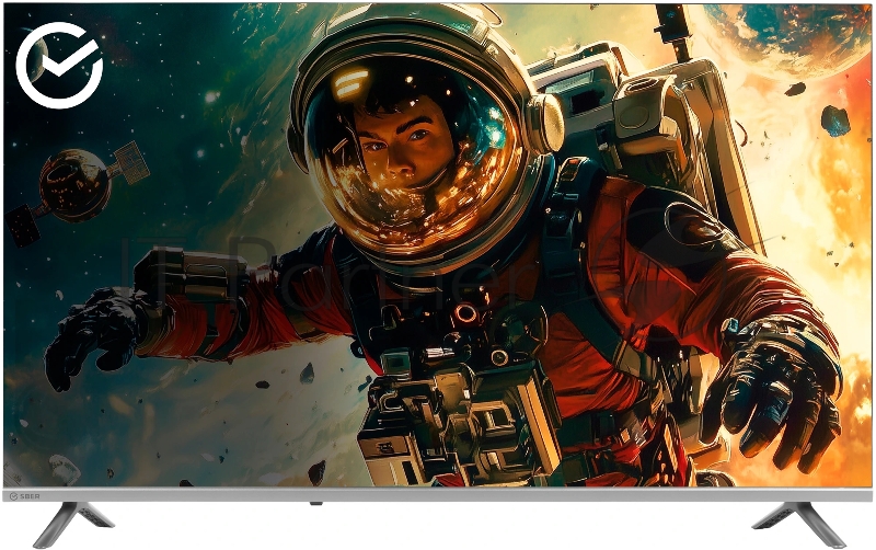 Телевизор Sber 43" SDX-43F3000DSA черный/серый LED FHD 60Hz Smart TV Салют ТВ 1.5GB/8GB
