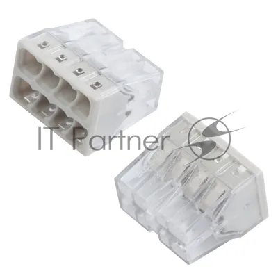 GTER6-08-P Клемма СМК 2273-248, 8-пров., 0.5-2.5 мм2, с пастой General, упак. 50 шт.
