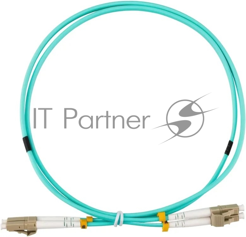 Патч-корд оптический многомодовый (MM) 50/125 OM3 LC/UPC–LC/UPC 3мм дуплекс LSZH 25м бирюзовый (аква) REXANT